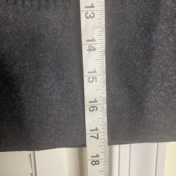 Vintage Ann Taylor Wool Wrap Mini Skirt Gray Black SZ 6P Fits Like modern SZ XS - Picture 6 of 6